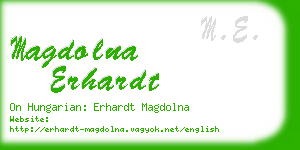 magdolna erhardt business card